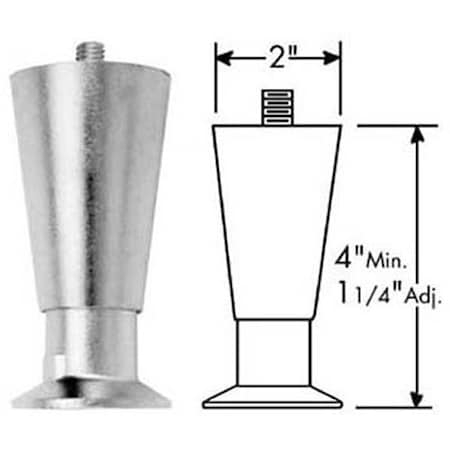 Leg,Flanged , 3/8-16,4H,Np Leg